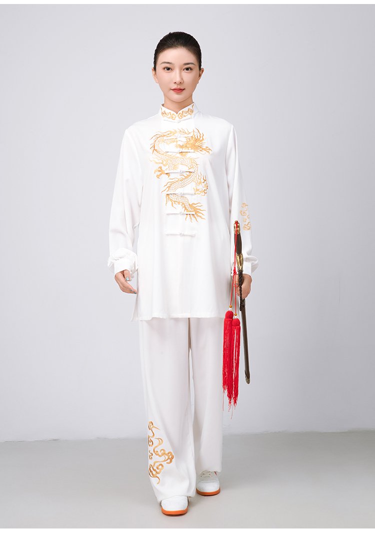 Unisex Tai Chi Kung Fu Uniform Embroidery Wushu Outfit