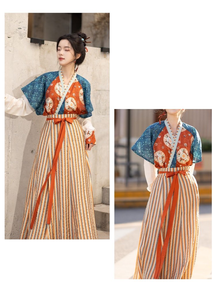 Vintage Chinese Dress Dunhuang-Inspired Hanfu Dress