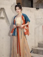 Vintage Chinese Dress Dunhuang-Inspired Hanfu Dress - Image 2