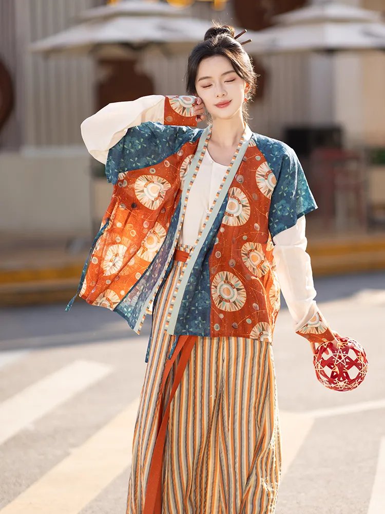 Vintage Chinese Dress Dunhuang-Inspired Hanfu Dress