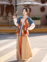 Vintage Chinese Dress Dunhuang-Inspired Hanfu Dress - Image 3