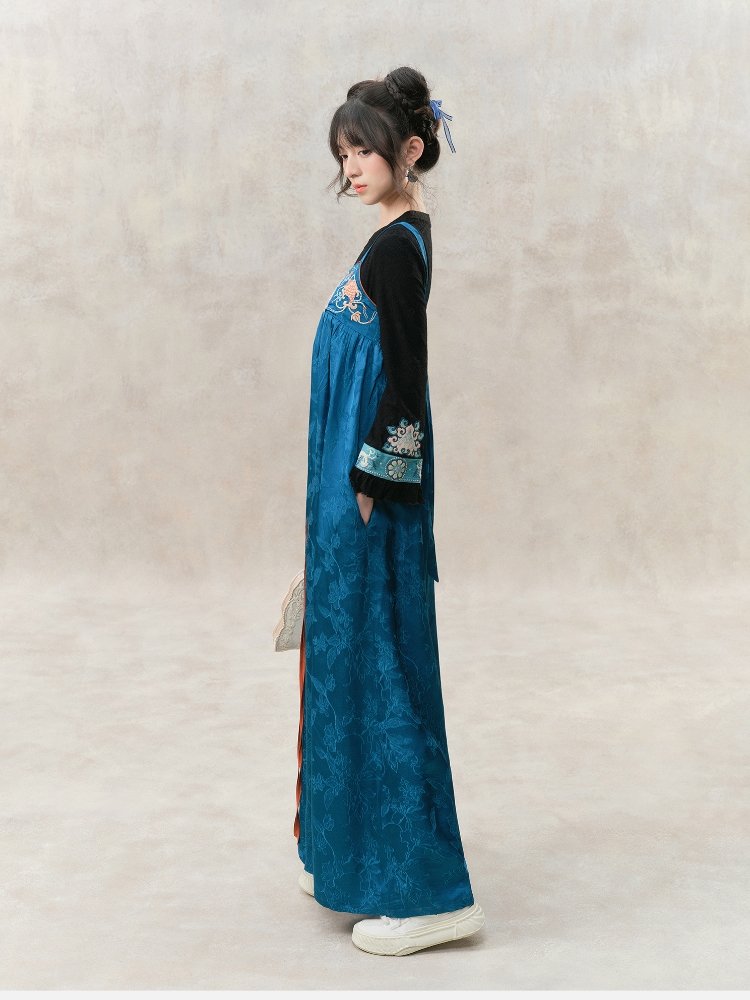 Vintage Embroidered Wide Leg Jumpsuit