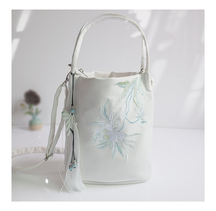 Vintage Canvas Embroidered Handbag