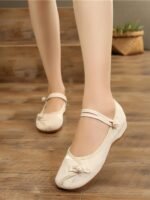 Wedge Heel Shoes Embroidered Women’s Flats - Image 3