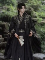 White Hanfu Male Chinese Traditional Clothing - Image 3