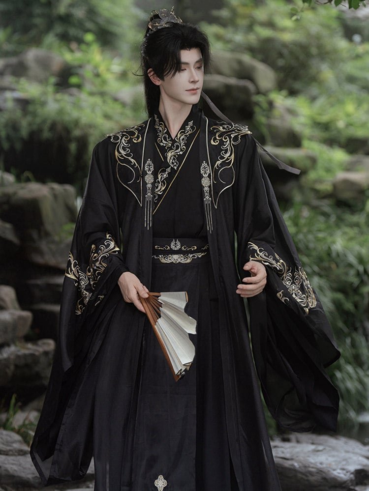 White Hanfu Male Chinese Traditional Clothing