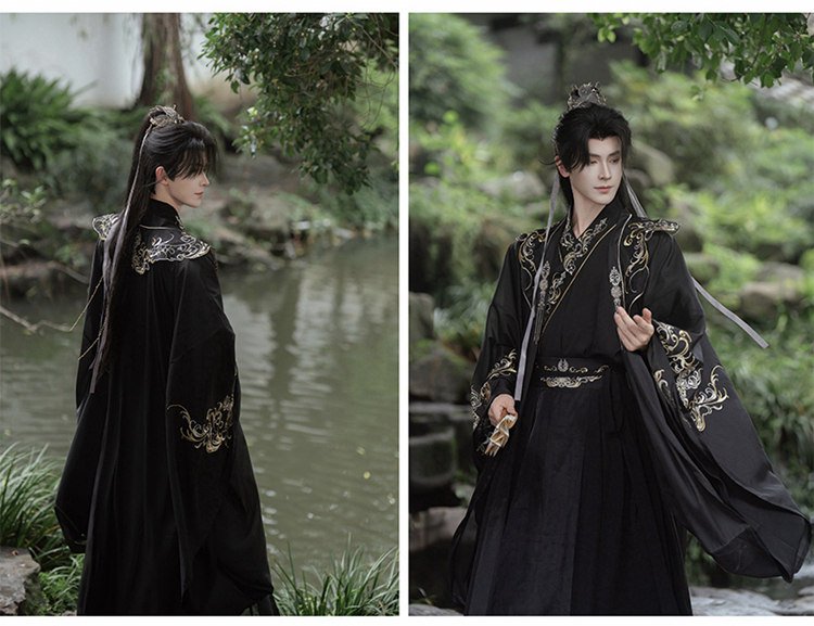 White Hanfu Male Chinese Traditional Clothing