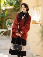 Winter Dress Coat Women Ming Dynasty Modern Hanfu