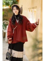 Winter Dress Coat Women Ming Dynasty Modern Hanfu - Image 2