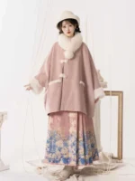 Winter Dress Women Chinese Style Cape Hanfu - Image 2