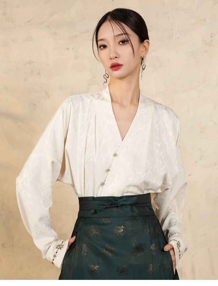 Woman Shirt Chinese Fashion Hanfu Shirt