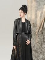 Women Black Dress Ming Dyansty Improved Hanfu - Image 2