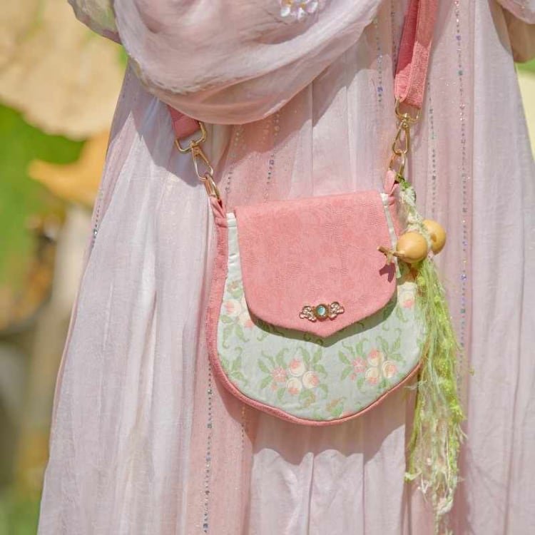 Women Crossbody Bag Jacquard Hanfu Bags