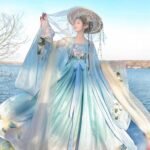 Women Embroidery Hanfu Outfits Chinese Tang Dynasty Dress