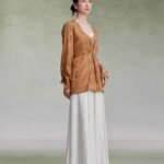 Women Fashion Dress Gradient Printing Shirt