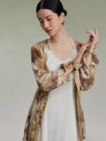 Women Fashion Dress Gradient Printing Shirt - Image 4