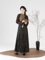 Women Long Dresses with Sun Protection Blouse