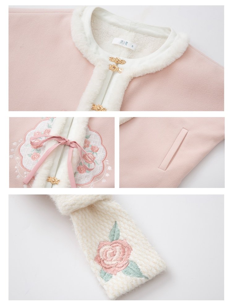 Women Pretty Clothes Embroidery Modern Hanfu Winter