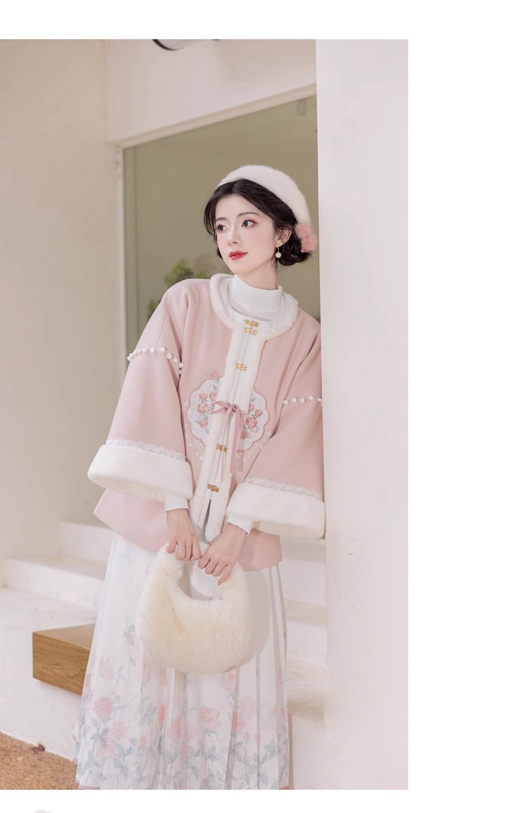 Women Pretty Clothes Embroidery Modern Hanfu Winter