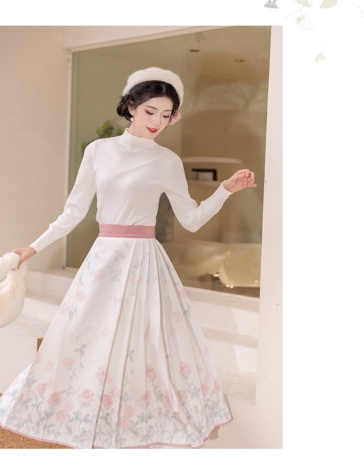 Women Pretty Clothes Embroidery Modern Hanfu Winter