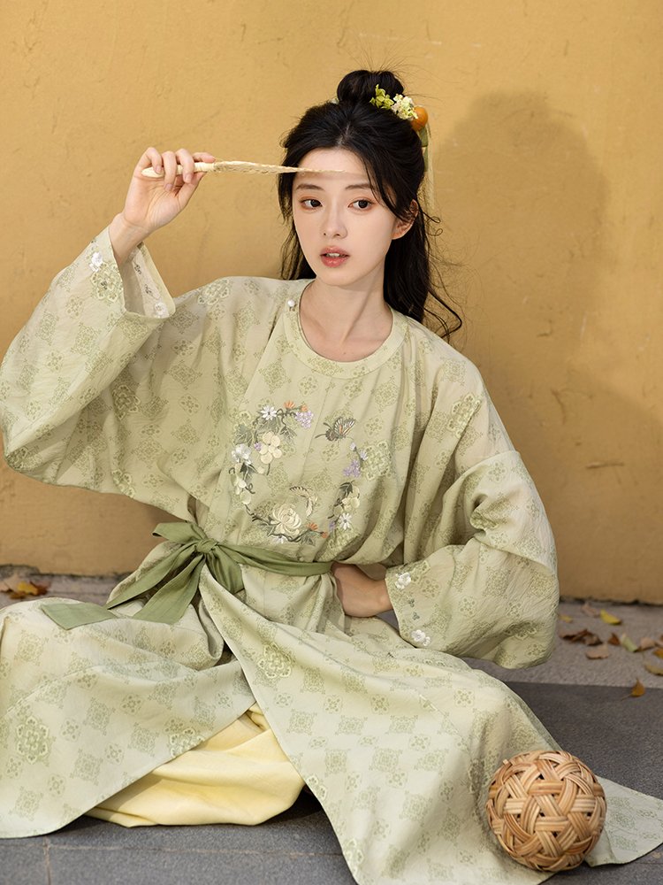 Women Summer WearTang Style Robe and Lantern Pants