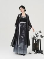 Women’s Black Dress Chinese Style Hanfu Dress