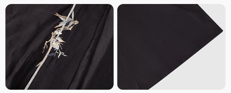 Women's Black Dress Chinese Style Hanfu Dress