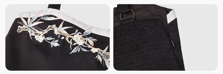 Women's Black Dress Chinese Style Hanfu Dress