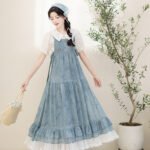 Women’s Blue Dresses Daily Fashion Hanfu Dress