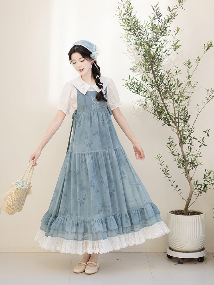 Women's Blue Dresses Daily Fashion Hanfu Dress