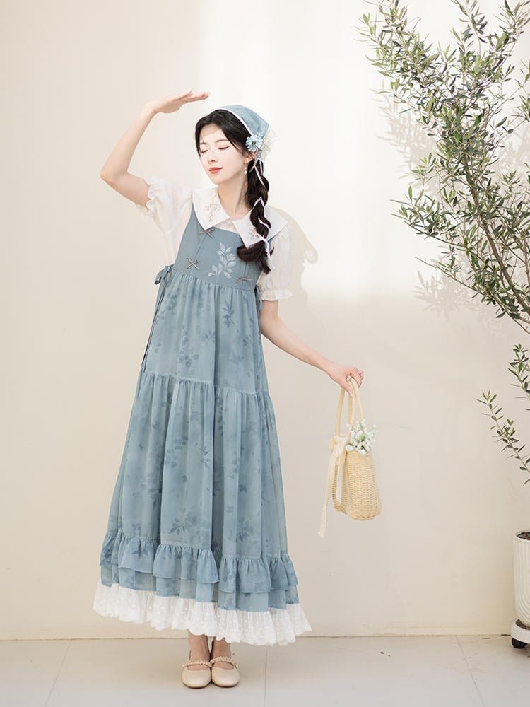 Women's Blue Dresses Daily Fashion Hanfu Dress