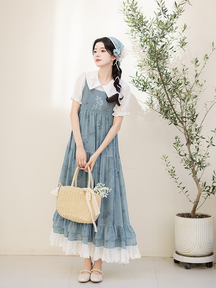 Women's Blue Dresses Daily Fashion Hanfu Dress