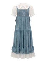 Women’s Blue Dresses Daily Fashion Hanfu Dress - Image 5