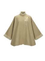 Womens Cape Chinese Woolen Cloak - Image 5