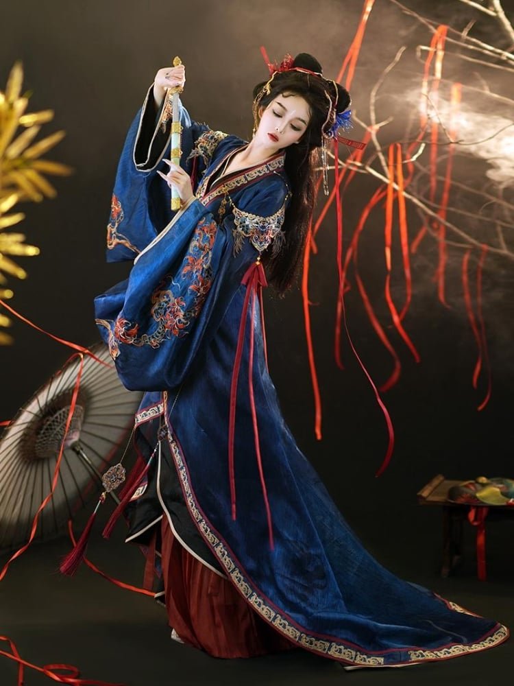 Women's Chinese Traditional Dress Wei Jin Style Hanfu