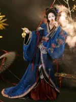 Women’s Chinese Traditional Dress Wei Jin Style Hanfu - Image 3