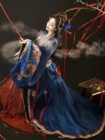 Women’s Chinese Traditional Dress Wei Jin Style Hanfu - Image 4