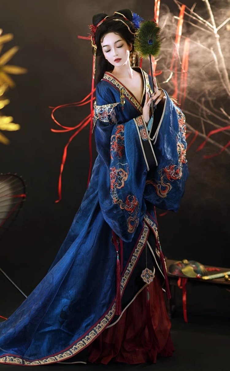 Women's Chinese Traditional Dress Wei Jin Style Hanfu