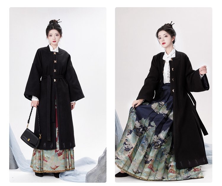 Women's Clothing Modern Hanfu Shirt Horse Face Skirt