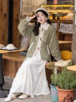 Women’s Dress Coats Winter Modern Hanfu Set - Image 3