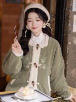 Women’s Dress Coats Winter Modern Hanfu Set - Image 4