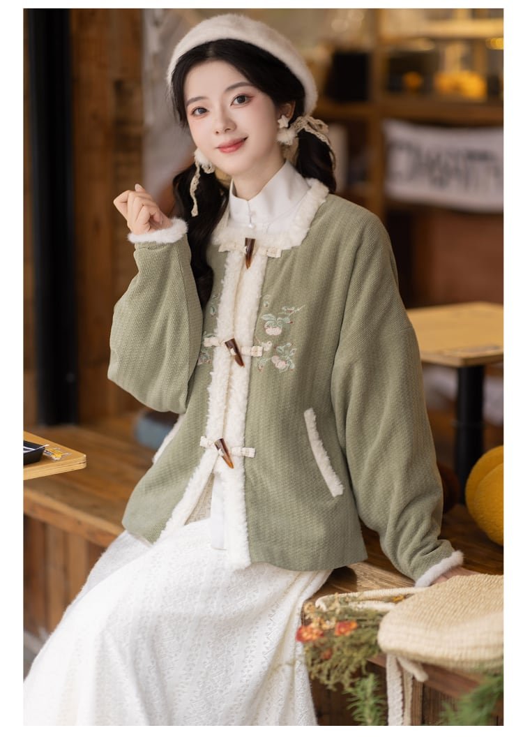 Women's Dress Coats Winter Modern Hanfu Set