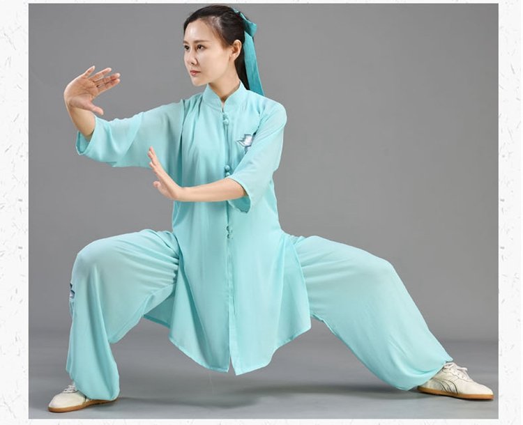Women's Tai Chi Clothing Ice Silk Cotton Training Suit