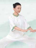 Women’s Tai Chi Gear Summer Cotton Linen Outfit - Image 2