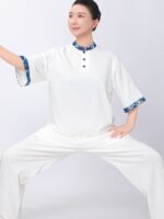 Women’s Tai Chi Gear Summer Cotton Linen Outfit - Image 4