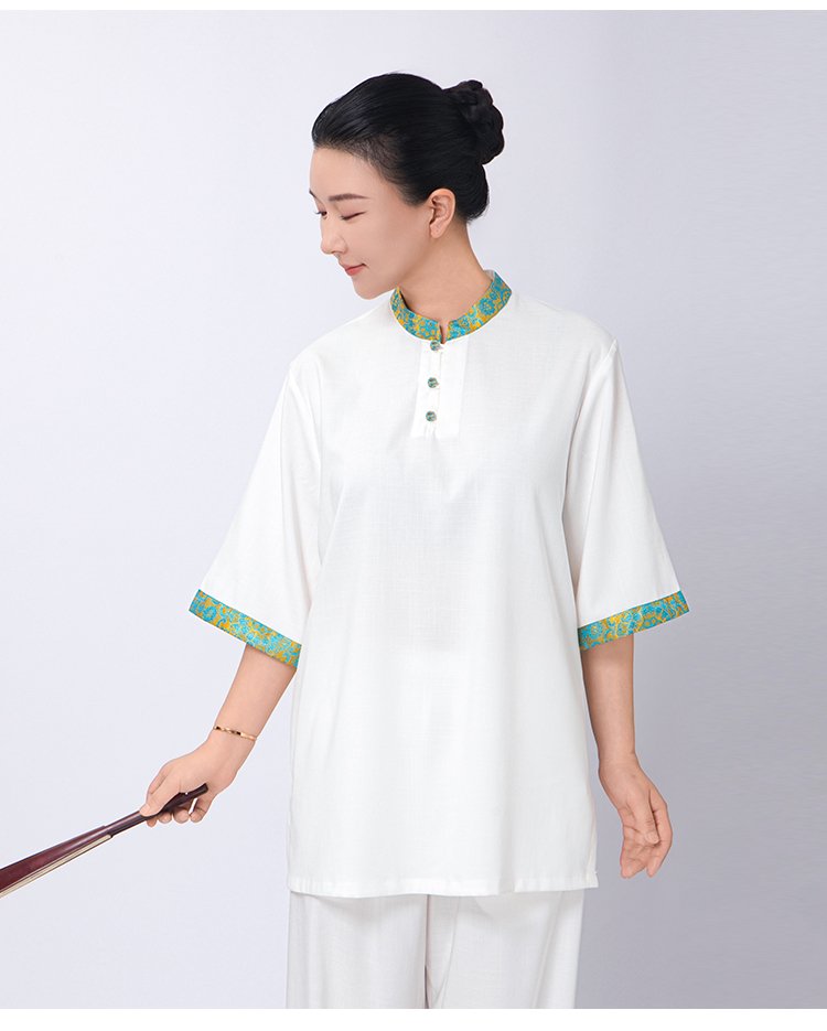 Women’s Tai Chi Gear Summer Cotton Linen Outfit