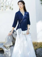 Chinese Style Zen Hanfu Tea Clothes Female - Image 2