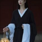 Ancient China Clothing 2 Pieces Hanfu Black