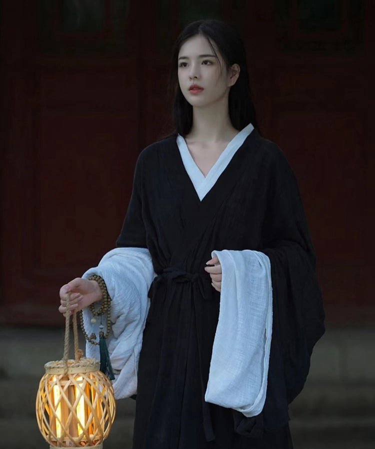 Ancient China Clothing Black Hanfu