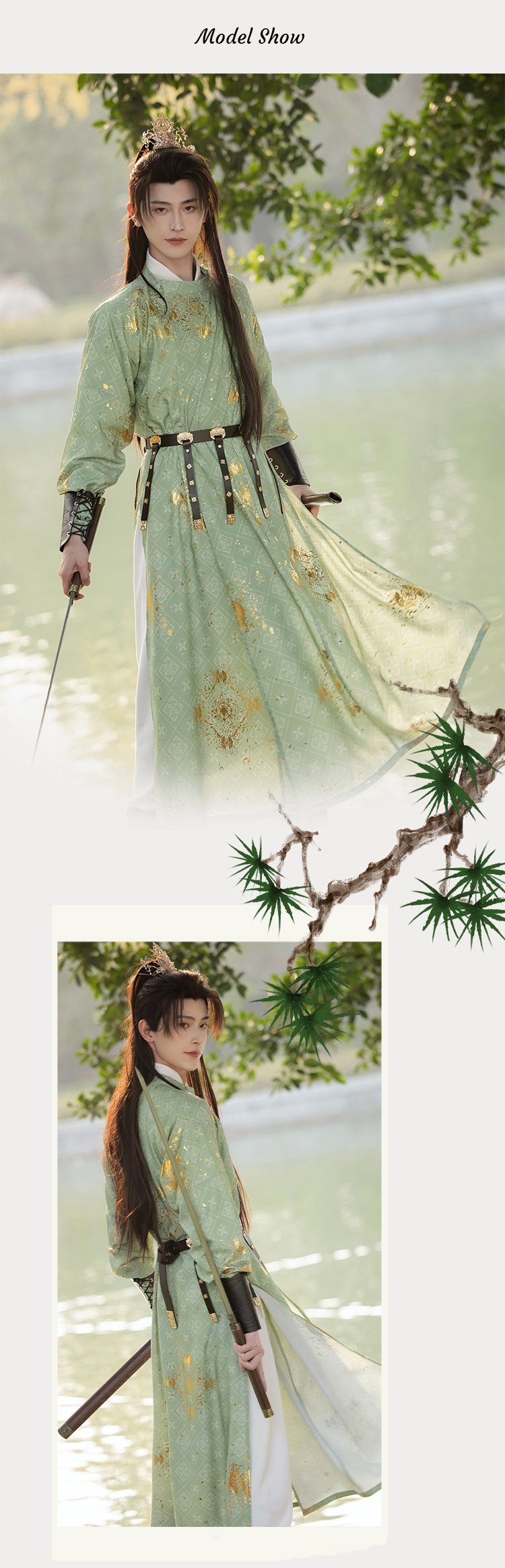 Ancient Chinese Male Clothing Hanfu Robe